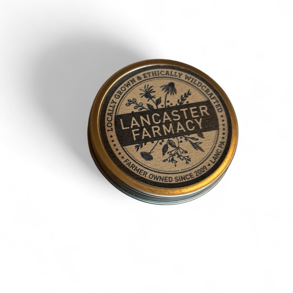 Lancaster Farmacy Healing Salve Gold and Black Tin